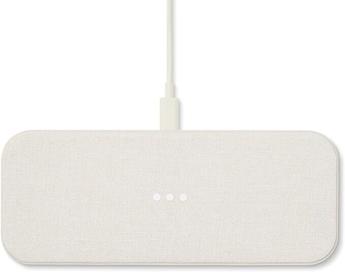 Courant Catch:2 White Leather Multi-Device Wireless Charging Pad USB C MSRP 150$