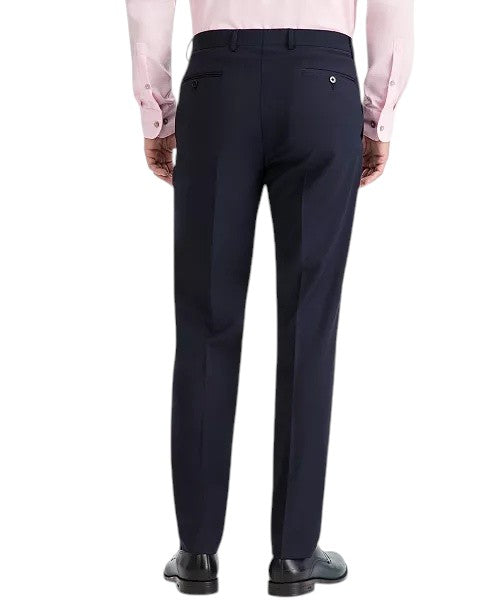Calvin Klein Mens Slim fit Dress Pants 34 / 34 Navy Blue Solid Stretch