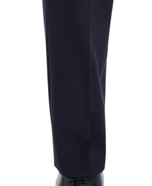 Calvin Klein Mens Slim fit Dress Pants 30 / 30 Navy Blue Solid Stretch Wool