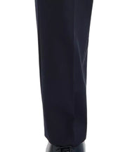 Calvin Klein Mens Slim fit Dress Pants 34 / 34 Navy Blue Solid Stretch