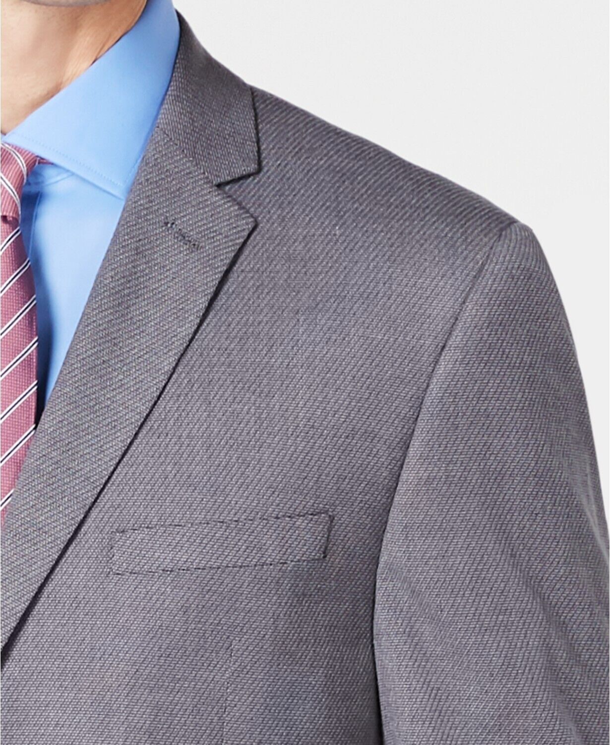 Vince Camuto Men's Slim-Fit Stretch Wrinkle-Resistant Suit Jacket Gray 44L