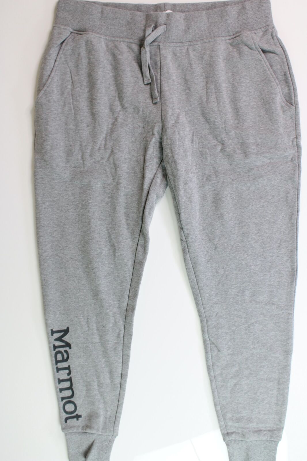 MARMOT Mens Coastal Logo Jogger Sweatpants Large Grey