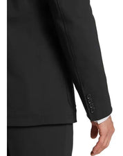 Michael Kors Mens Suit Jacket Black 42L Modern-Fit Stretch Tech Two Button