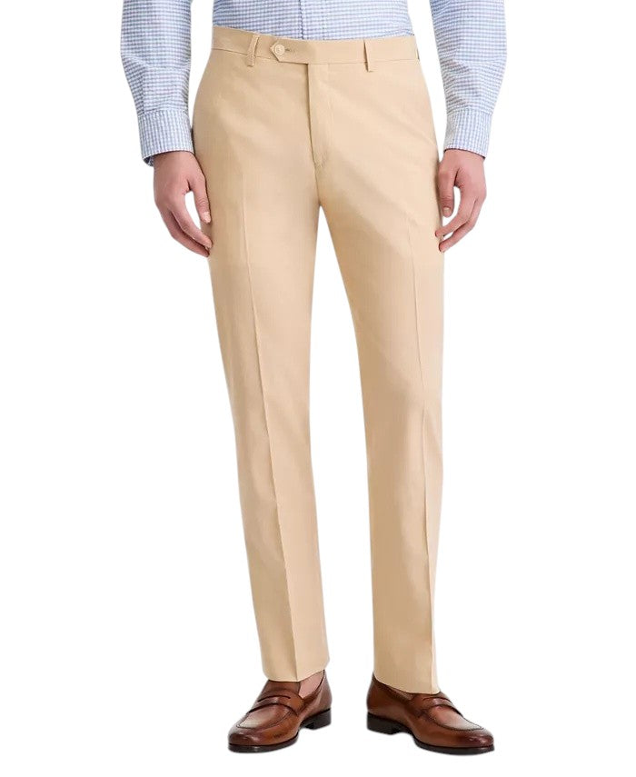 Tommy Hilfiger Mens Modern fit Linen Cotton Dress Pants 30 / 30 Tan Solid