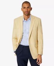 Club Room Men's Sport Coat Yellow 40S Classic-Fit Solid