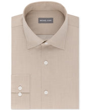 Michael Kors Mens Regular fit Dress Shirt Medium 15 in 32-33 Beige Solid