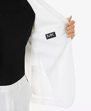 MICHAEL KORS Men's Modern-Fit Stretch Solid Suit Jacket White 44L