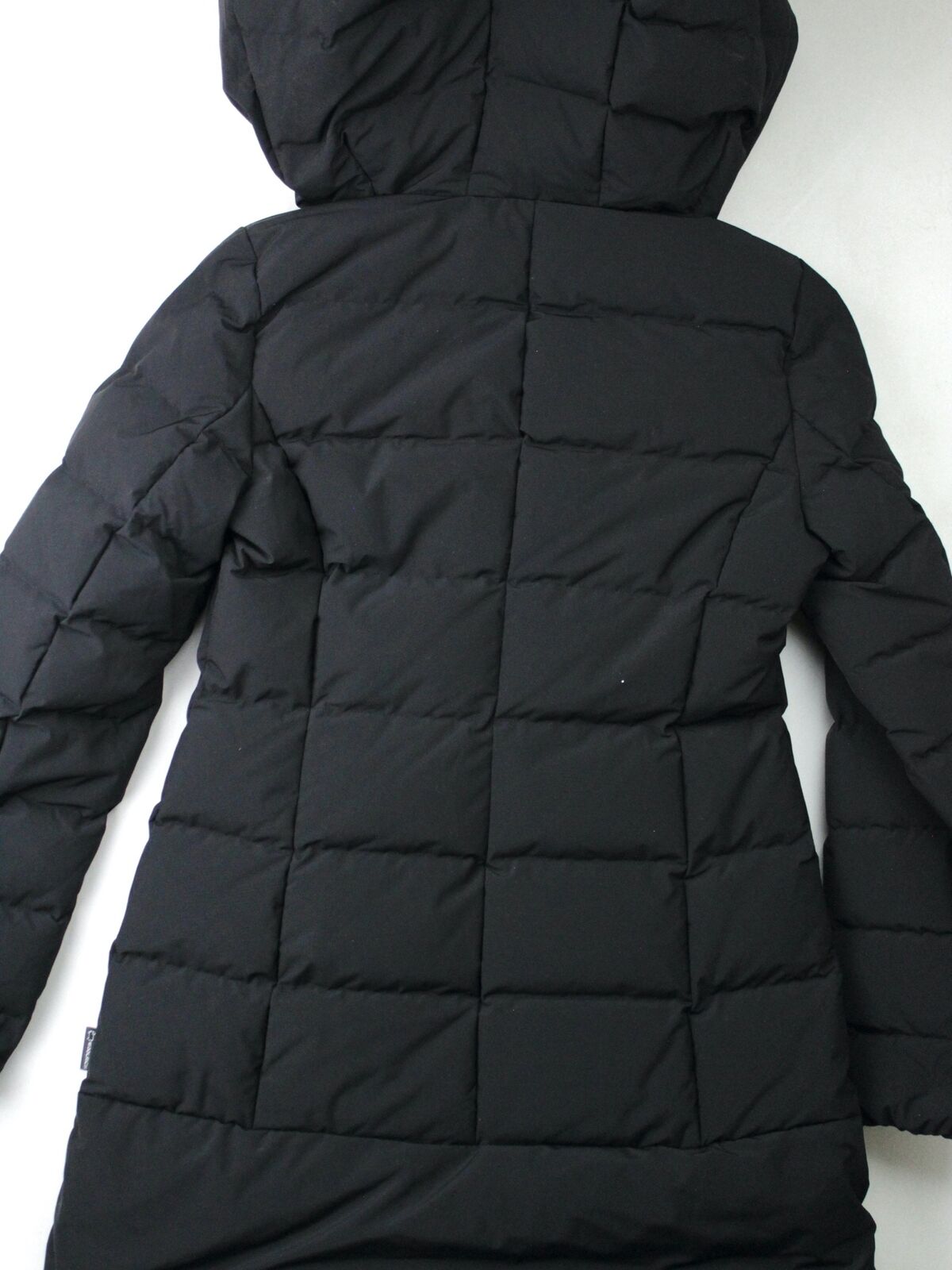 WOOLRICH Womens Puffy Prescott 800 Fill Power Down Coat Small Black