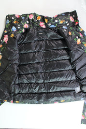 Mackage Womens Zerina Floral Print Down Vest XS Black