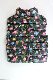 Mackage Womens Zerina Floral Print Down Vest XS Black