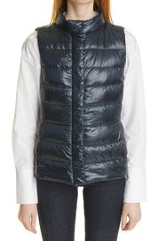 Herno Womens Iconico Down Puffer Vest SIze 38 / US 2 Navy Blue