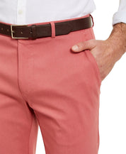 Tommy Hilfiger Mens Modern fit Dress Pants 36 / 32 Light Red Solid