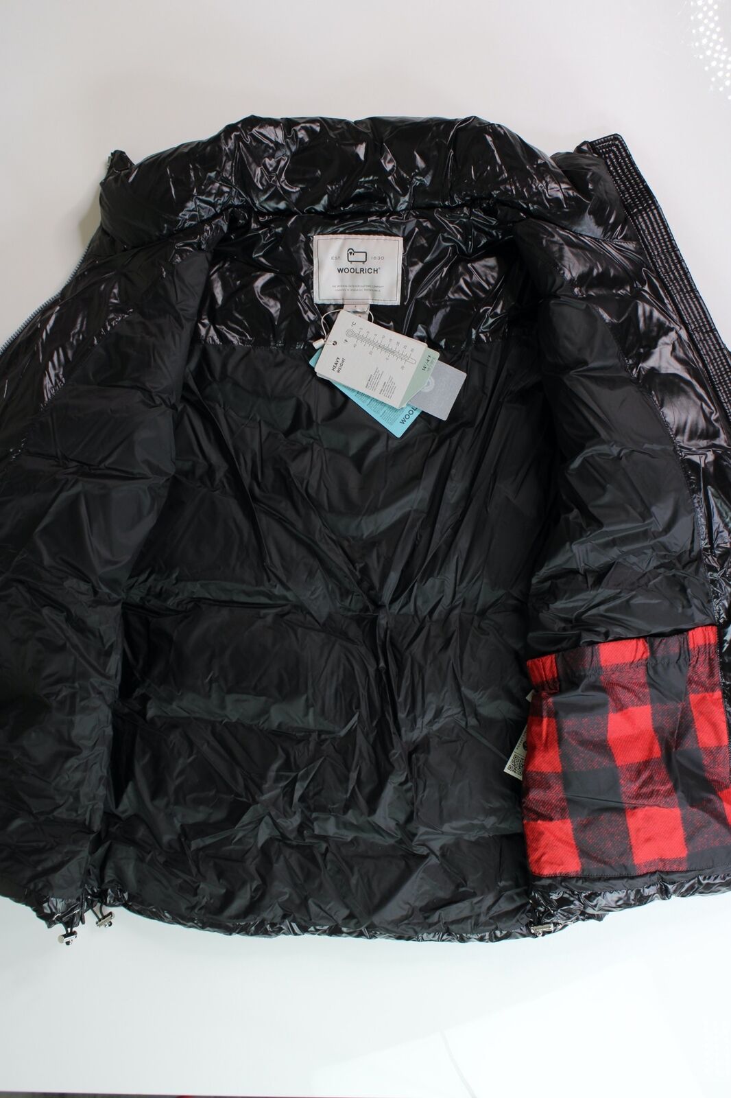 WOOLRICH Womens Aliquippa Down Puffer Jacket Large Black