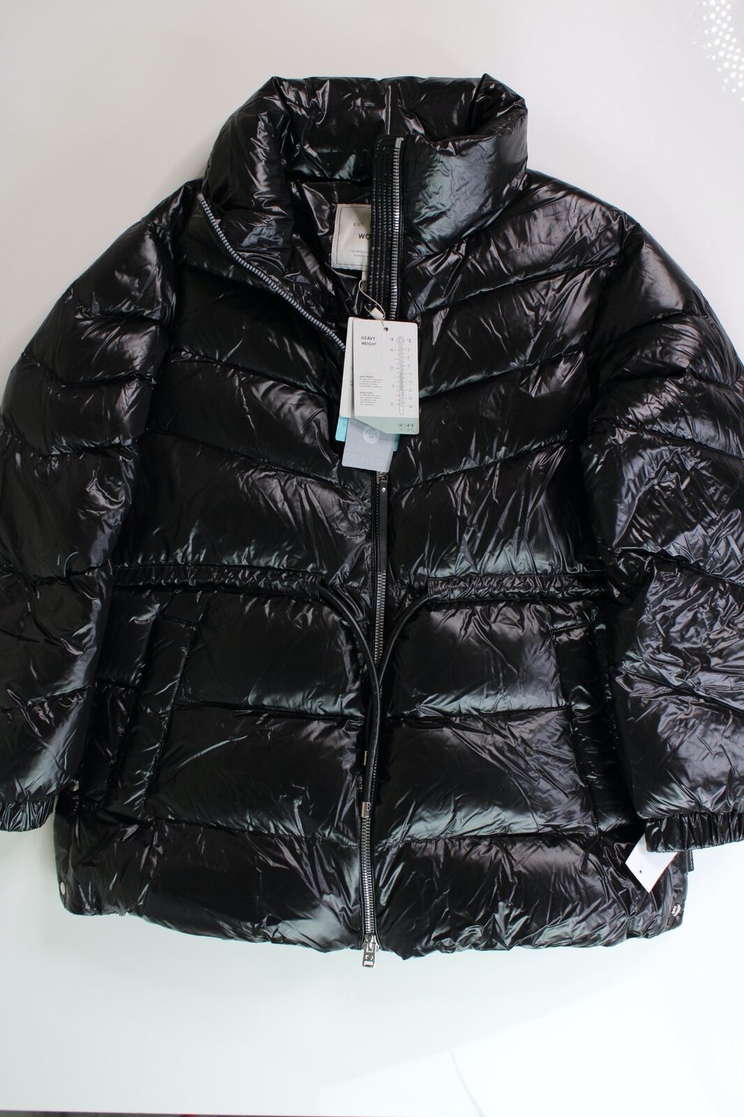 WOOLRICH Womens Aliquippa Down Puffer Jacket Large Black