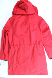 Pendleton Womens Bodega Bay Hooded Trench Coat Small Red