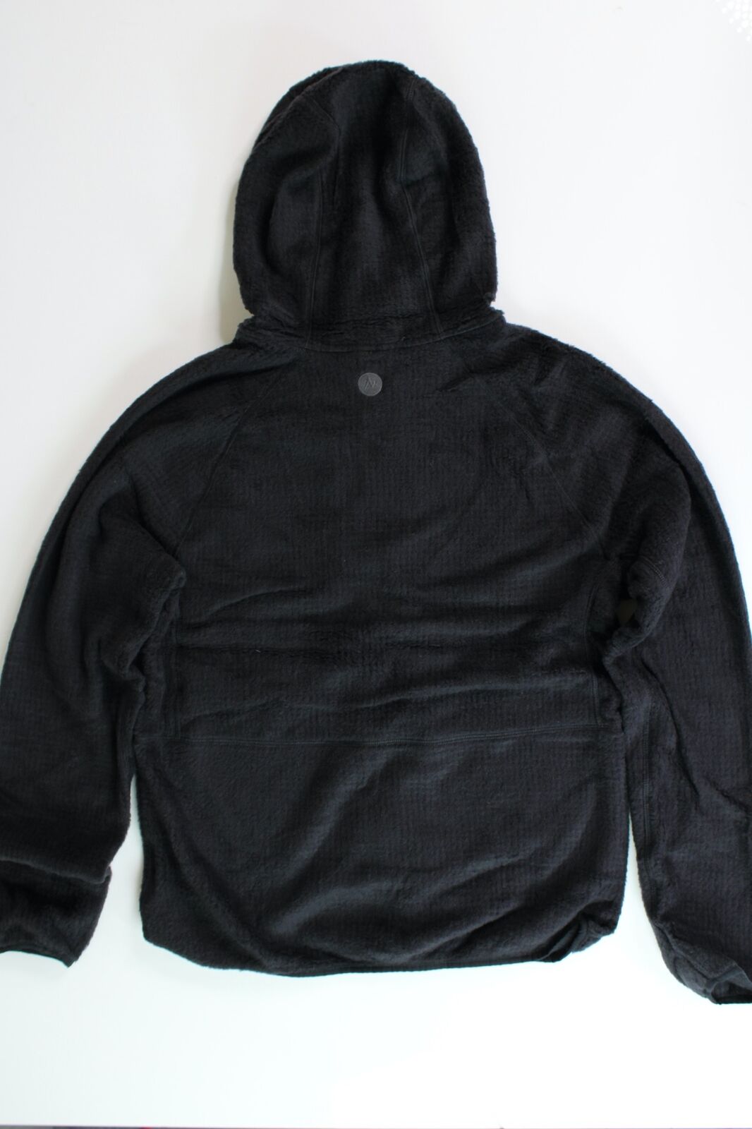 MARMOT Mens Orsa Polartec Wool 1/2 Zip Hoodie Jacket Small Black