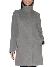 Cole Haan Women's Wool Walker Coat Gray 4 Wool