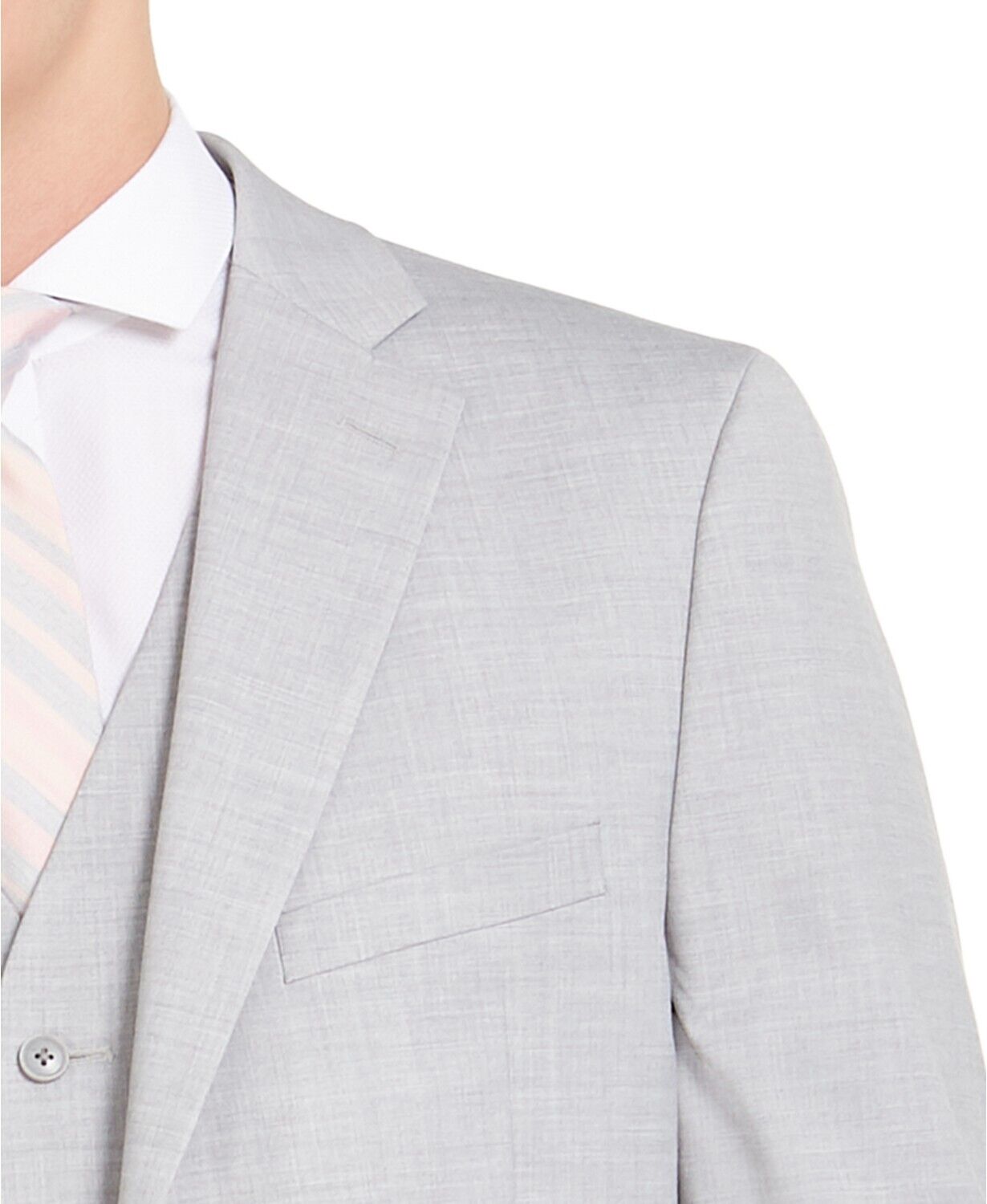 Alfani Men's Slim-Fit Stretch Solid Suit Jacket Light Grey 42S