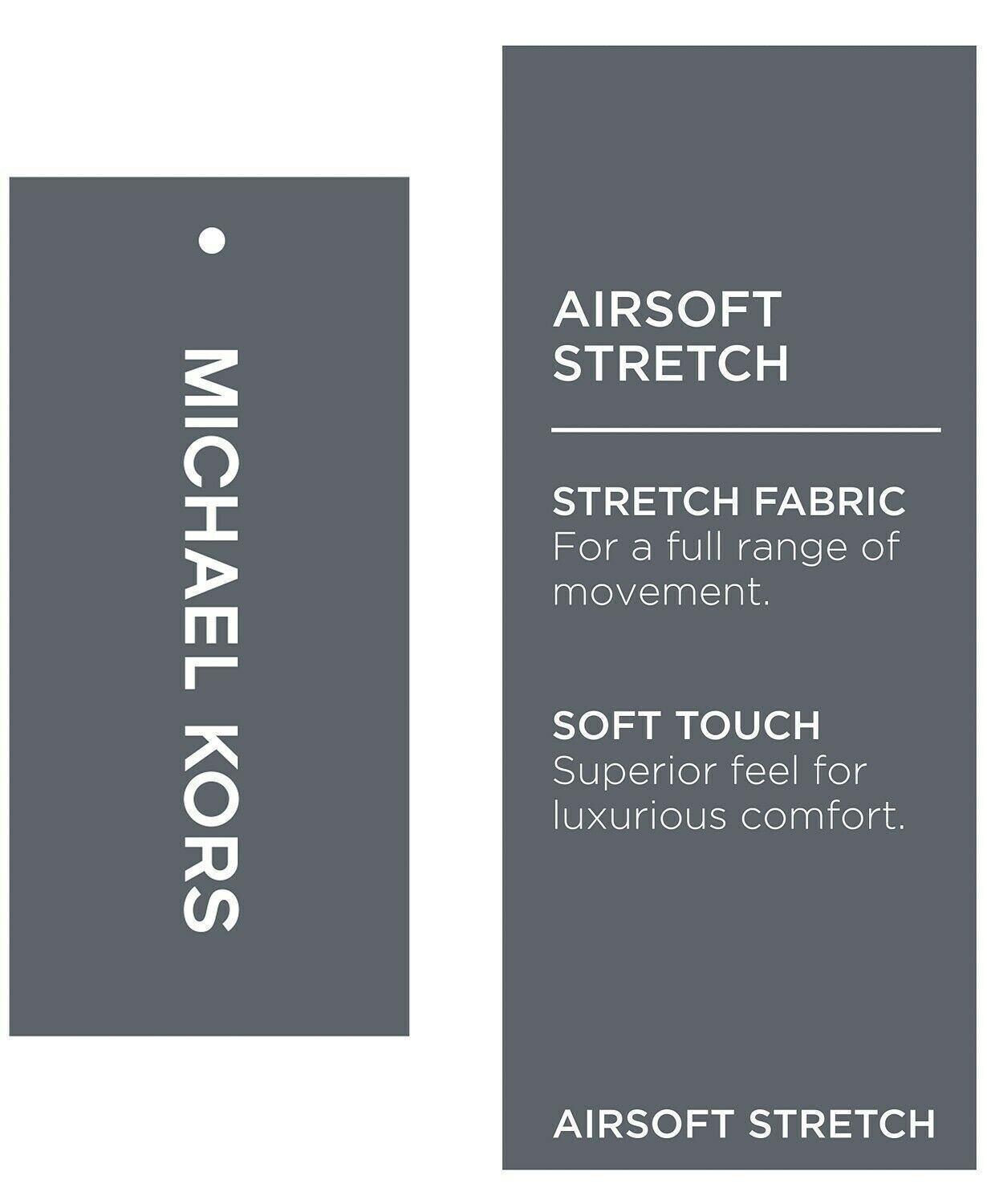 Michael Kors Classic-Fit Airsoft Light Blue Windowpane Suit Jacket 48R
