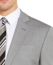 Armani Exchange Men's Slim-Fit Light Grey Wool Suit Jacket 44L