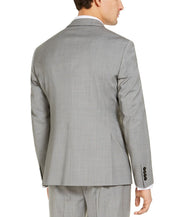 Armani Exchange Men's Slim-Fit Light Grey Wool Suit Jacket 44L