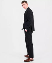 Hugo Boss Mens Modern fit Wool 2 Piece Suit 46 L Pants 40 / 34 Black Solid