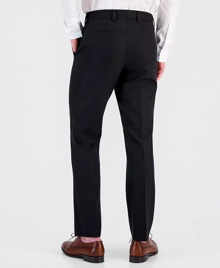 Hugo Boss Mens Modern fit Wool 2 Piece Suit 44 S Pants 38 / 32 Black Solid