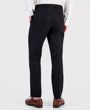 Hugo Boss Mens Modern fit Wool 2 Piece Suit 46 L Pants 40 / 34 Black Solid