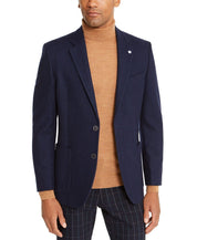 Nautica Mens Modern-Ft Solid Sport Coat 36R Navy Blue
