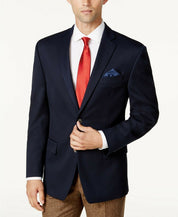 Michael Kors Men's Classic-Fit Stretch Performance Blazer 44R Navy Blue