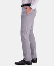 Kenneth Cole Slim-Fit Performance Stretch Mini-Plaid Dress Pants 38 x 30 Grey