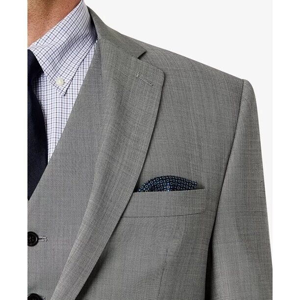Lauren Ralph Lauren Mens Classic Fit Suit Jacket 48R Grey Wool