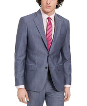 DKNY Men's Slim-Fit Stretch Suit Jacket 46R Blue