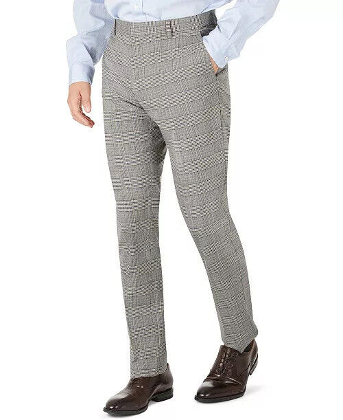 Tommy Hilfiger Modern-Fit TH Flex Stretch Check performance Pants 38 x 30