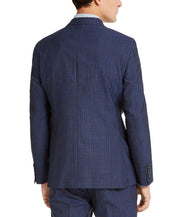 DKNY Men's Slim-Fit Stretch Suit Jacket Navy Blue Stripe Suit Jacket 42S