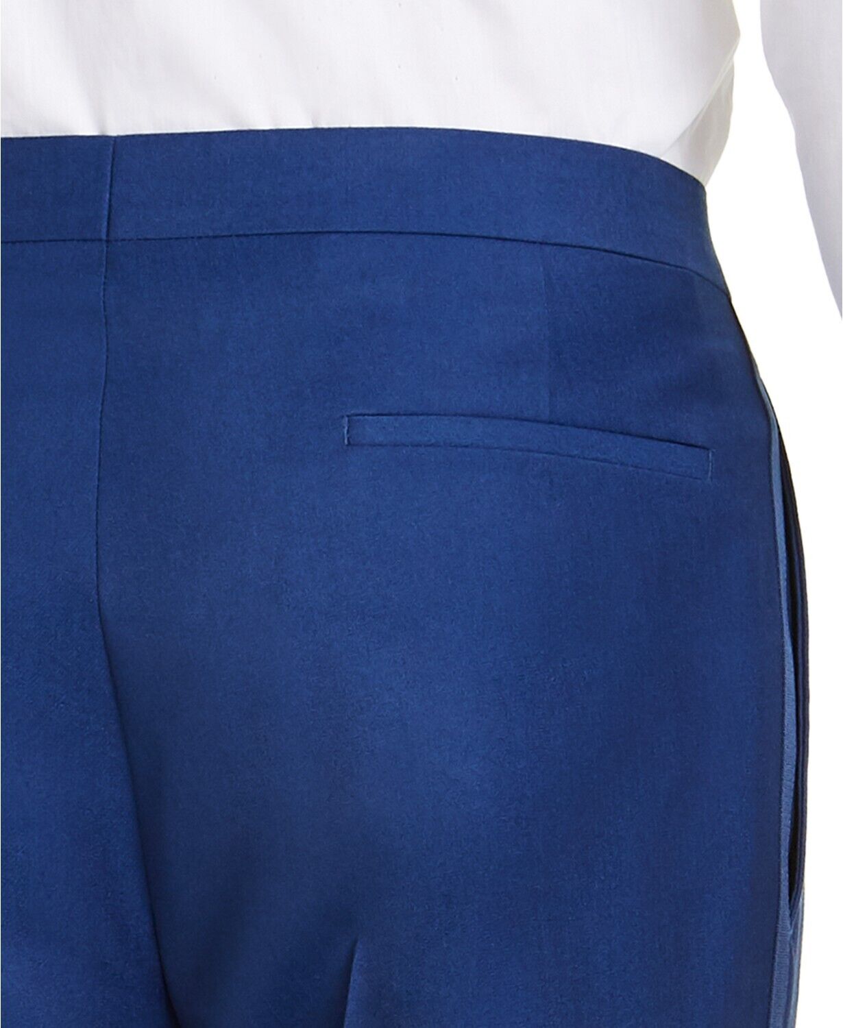 Alfani Men's Slim-Fit Stretch Tuxedo Pants 30 x 30 Blue Flat Front