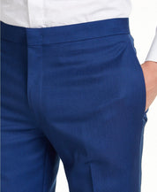 Alfani Men's Slim-Fit Stretch Tuxedo Pants 30 x 30 Blue Flat Front