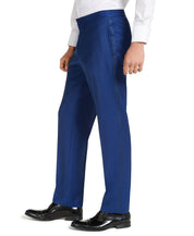 Alfani Men's Slim-Fit Stretch Tuxedo Pants 30 x 30 Blue Flat Front