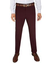 Tommy Hilfiger Men's Modern-Fit Flex Stretch Pants 33 X 30 Wine Burgundy