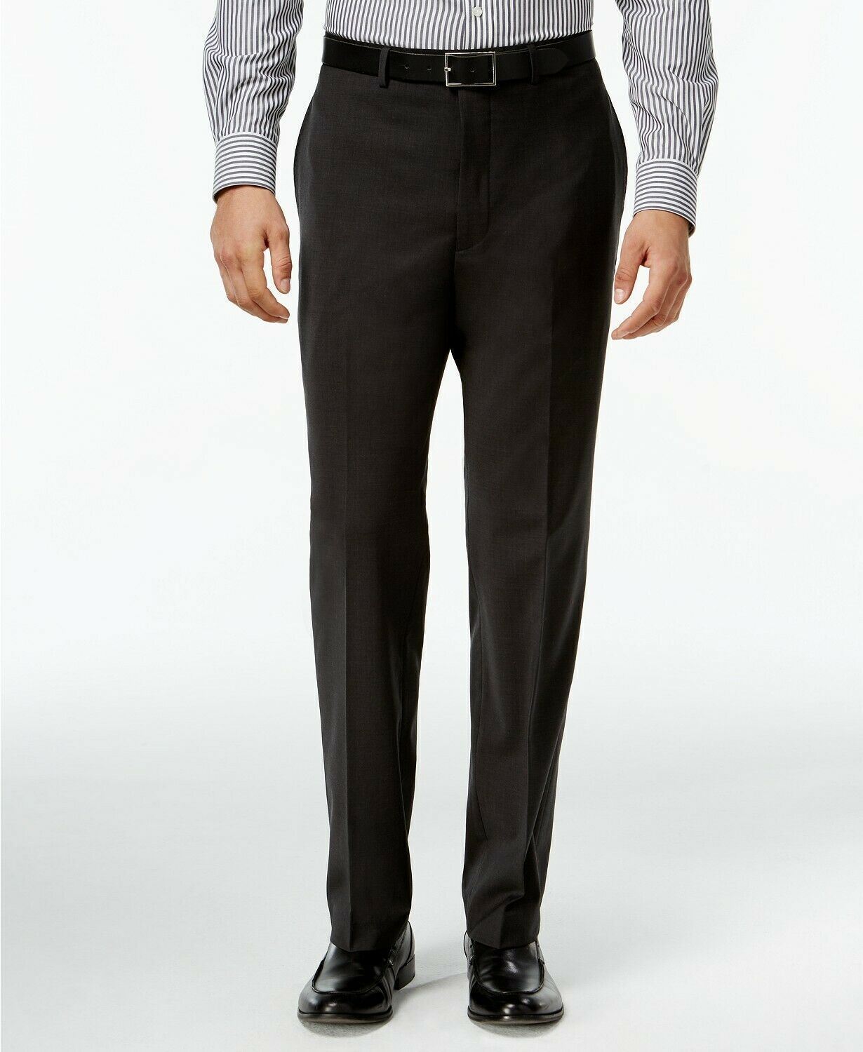 Calvin Klein Infinite Stretch Slim-Fit Dress Pants 40 x 30 Charcoal Grey