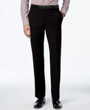 Calvin Klein Mens Slim fit Dress Pants 34 / 29 Black Solid Stretch