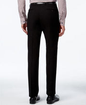 Calvin Klein Mens Slim fit Dress Pants 34 / 29 Black Solid Stretch