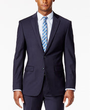 Calvin Klein Mens Slim fit Sport Coat Blazer 46 R Navy Blue Solid