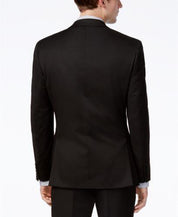 Alfani Mens Slim fit Suit Jacket Blazer 52 L Black Solid Stretch