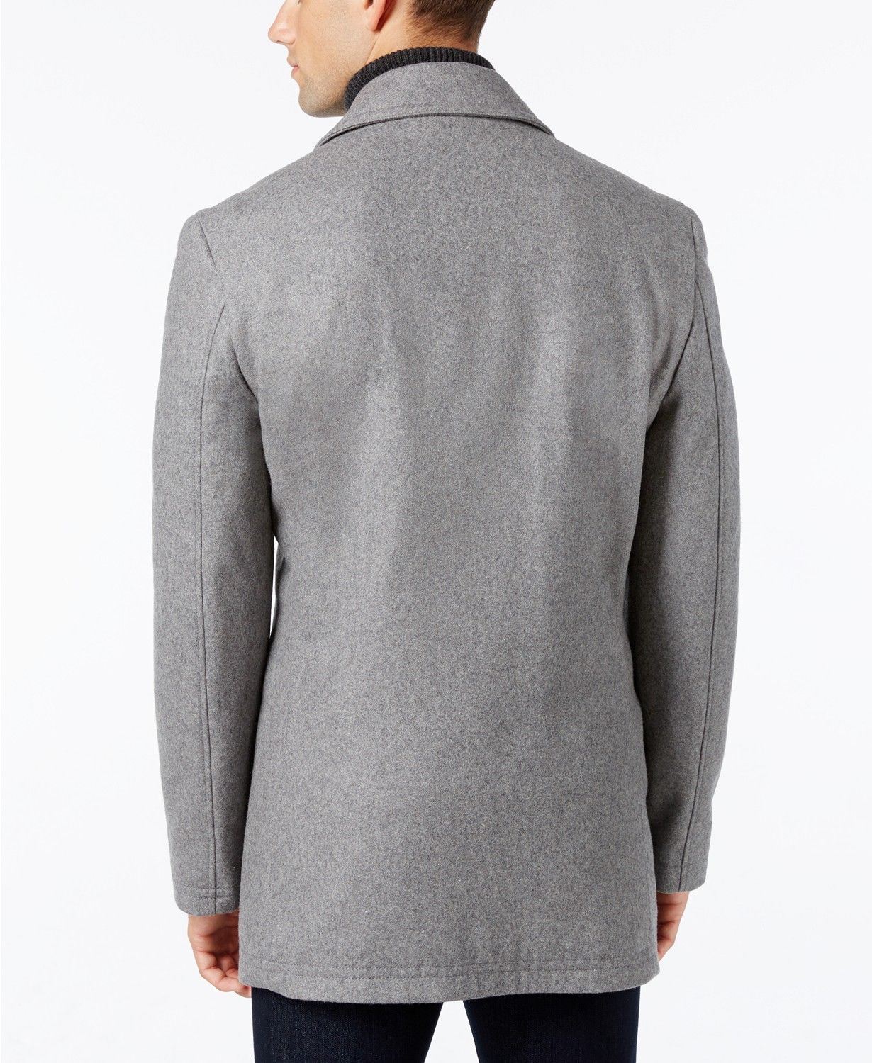 Lauren Ralph Lauren Mens Classic fit Double Breasted Peacoat Coat 36 R Grey
