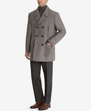Lauren Ralph Lauren Mens Classic fit Double Breasted Peacoat Coat 38 R Grey