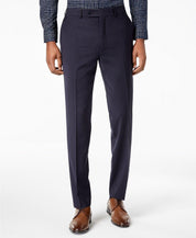 Calvin Klein Men Skinny fit Dress Pants 33 / 30 Blue Solid Stretch