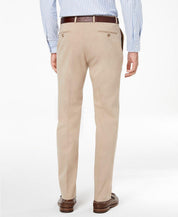 Tommy Hilfiger Mens Modern fit Dress Pants 34 / 32 Beige Solid Stretch