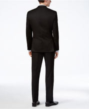 Alfani Mens Slim fit Suit Jacket Blazer 46 L Black Solid Stretch