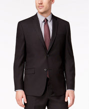 Andrew Marc Mens Modern fit 2 Piece Suit 42 S / 35 Waist Black Stretch